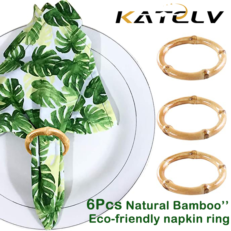 6Pcs Napkin Rings Set Handmade - огляд і ціна Wedding Ceremony Supply