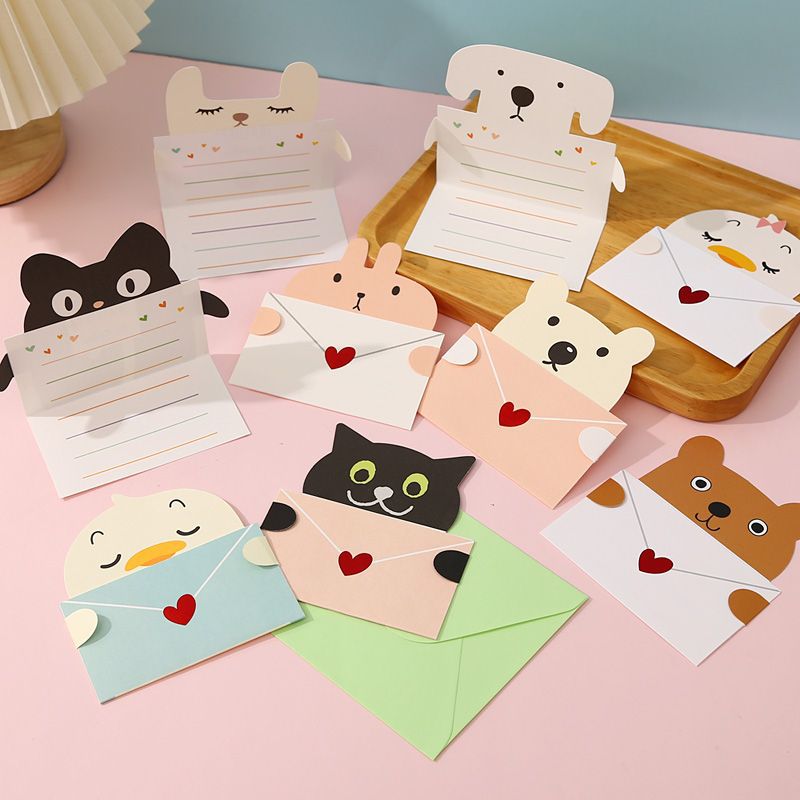 9Pcs Cartoon Animal Gift Card  - огляд і ціна Wedding Sutra