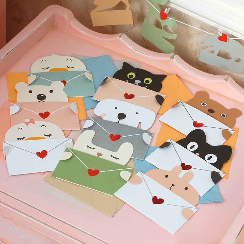 9Pcs Cartoon Animal Gift Card  - огляд і ціна Wedding Sutra