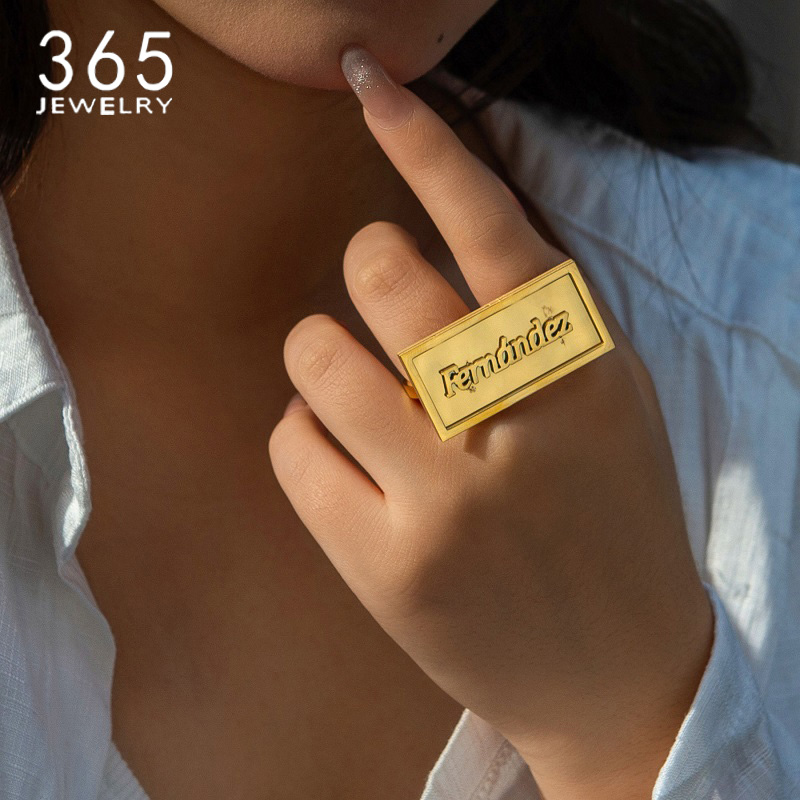 Fashion Custom Name Rings Stai - огляд і ціна Wedding Zone