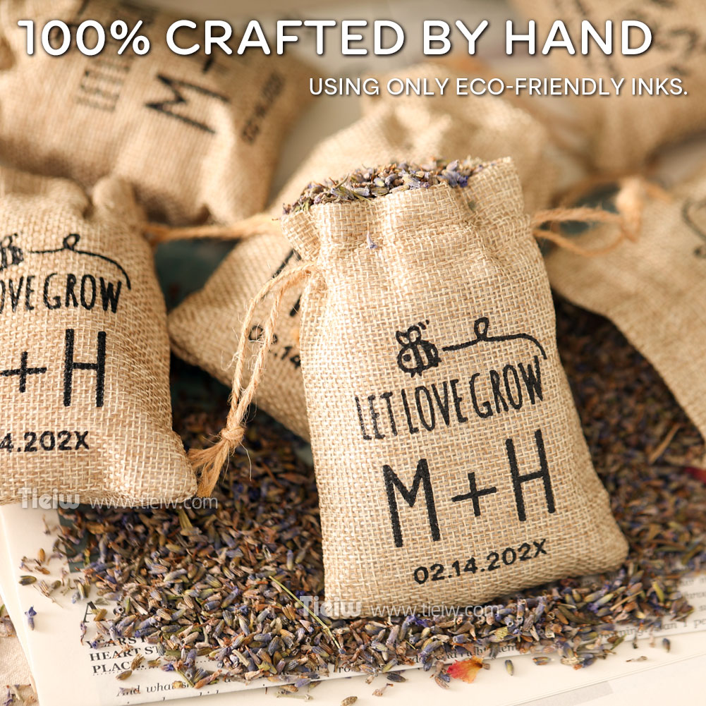 25PCS-Personalized Burlap Wedd - огляд і ціна Wedding Supply List