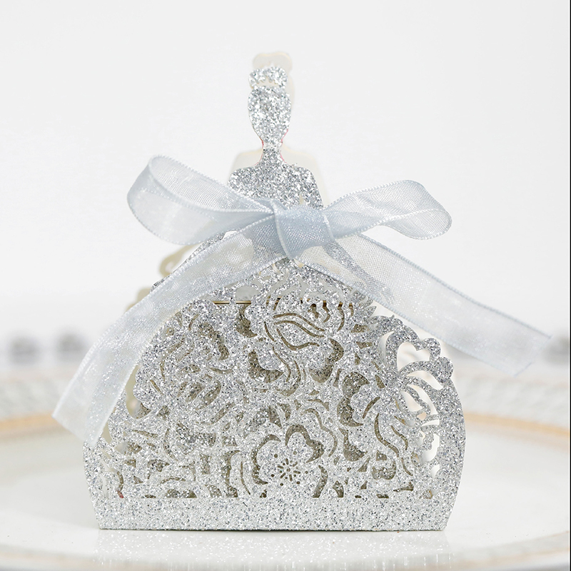 10Pcs/set Bride Flower Dresses - огляд і ціна Wedding Favor Box