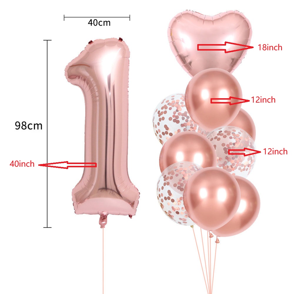 40 Inch 0-9 Rose Gold Number B - огляд і ціна Wedding Ceremony Supply
