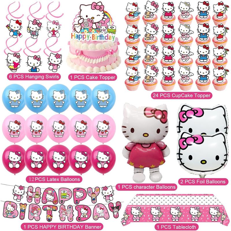 Hello Kitty Party Decorations: - огляд і ціна Confetti Balloon Set
