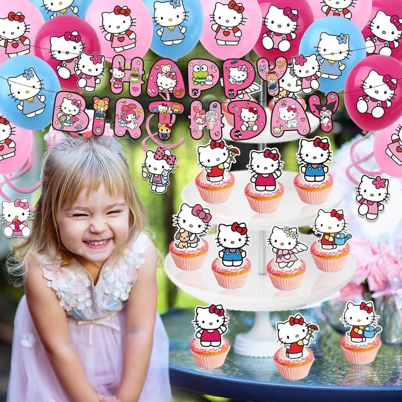 Hello Kitty Party Decorations: - огляд і ціна Confetti Balloon Set