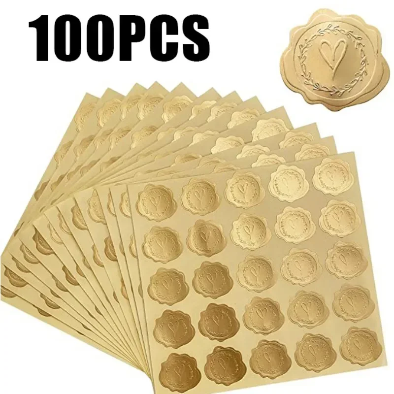 25/100Pcs Gold Embossed Heart  - огляд і ціна Wedding Sutra