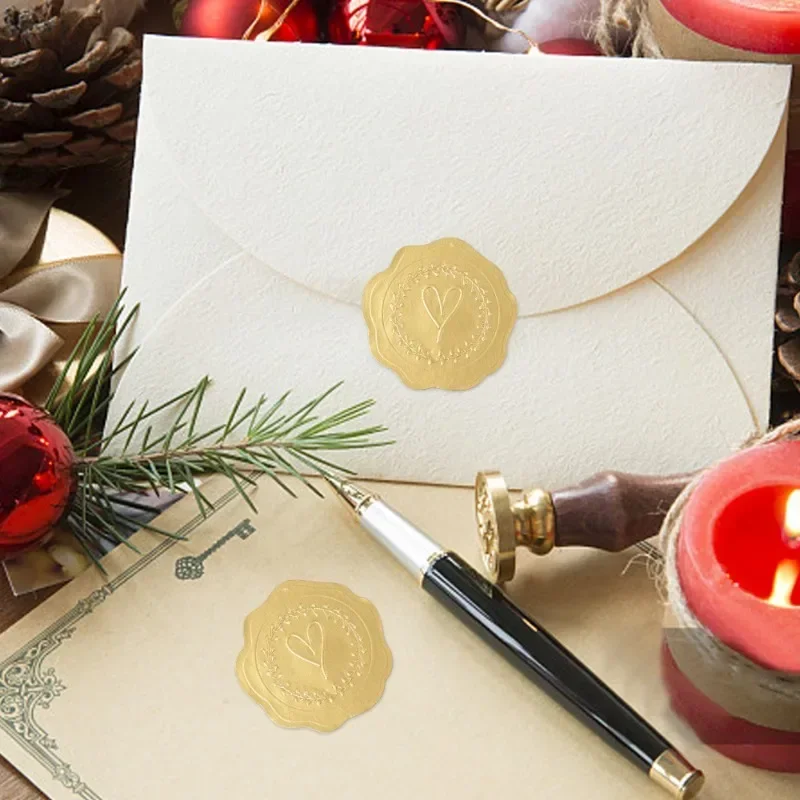 25/100Pcs Gold Embossed Heart  - огляд і ціна Wedding Sutra