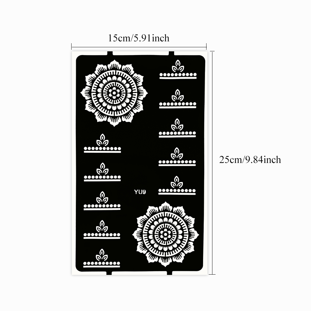 1pc Flower Tattoo Stencils Man - огляд і ціна Wedding Sutra