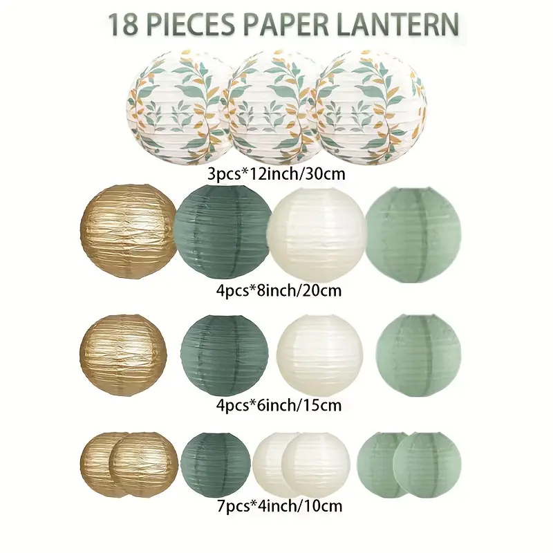 18-Piece Green Series Sage Gol - огляд і ціна Wedding Ceremony Supply