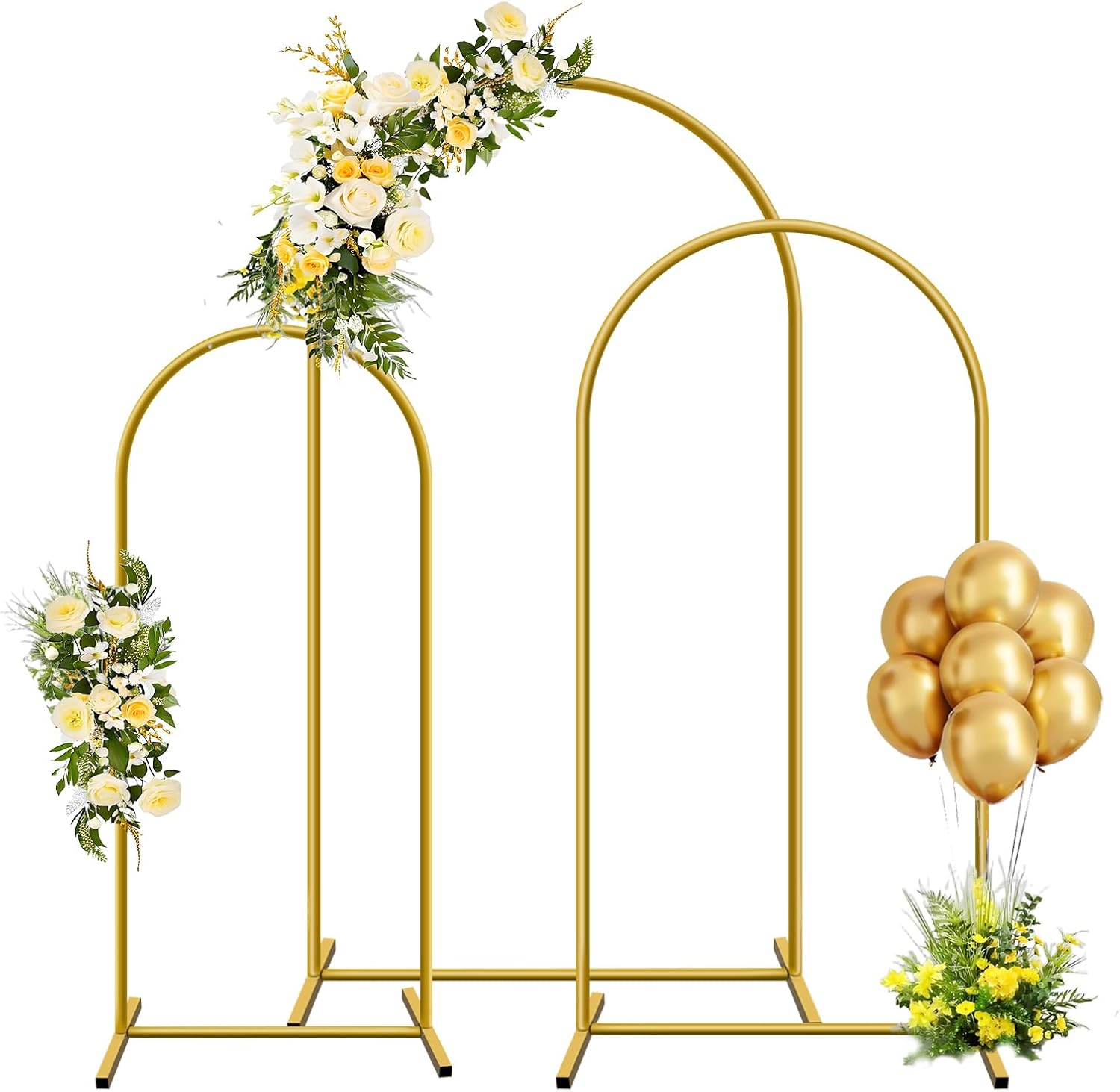 1pc Gold Metal Arch Backdrop S - огляд і ціна Confetti Balloon Set