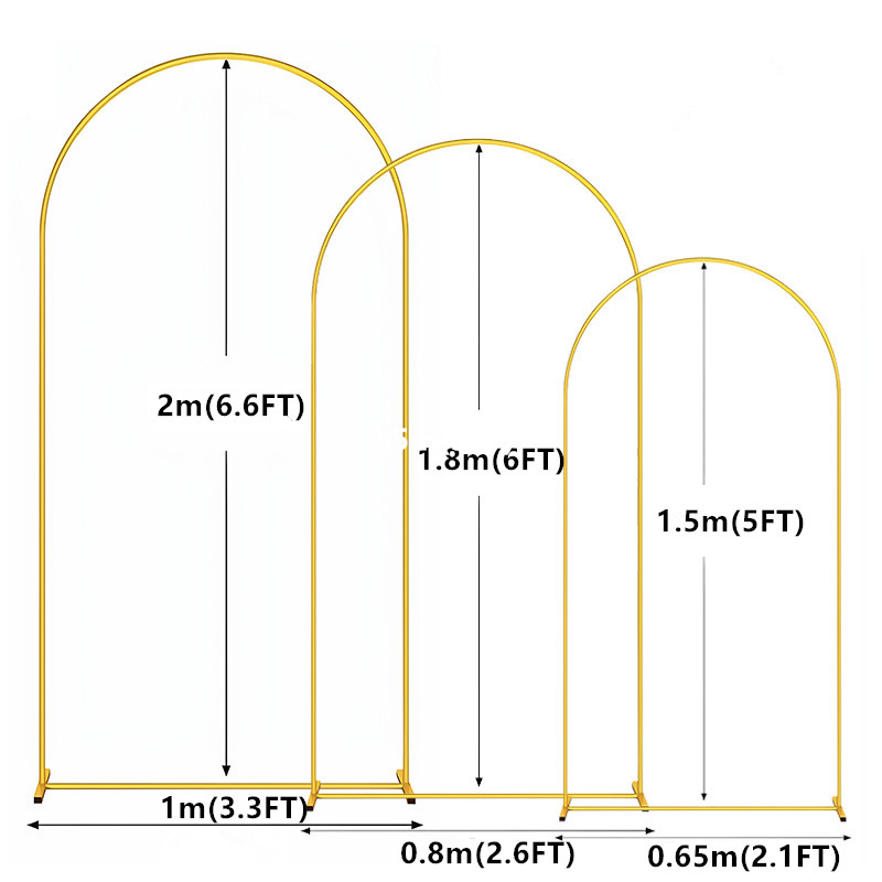 1pc Gold Metal Arch Backdrop S - огляд і ціна Confetti Balloon Set