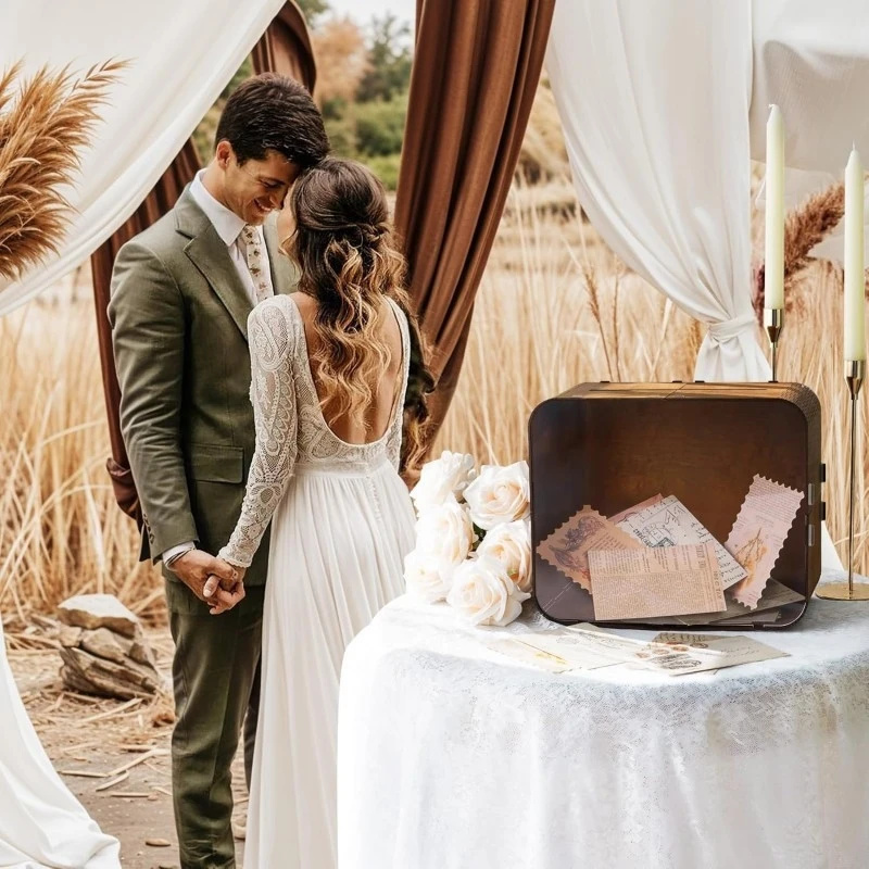 Wooden Wedding Card Box With A - огляд і ціна Wedding Ceremony Supply