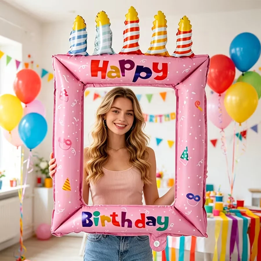 1/2pcs Blue Pink Birthday Phot - огляд і ціна Confetti Balloon Set