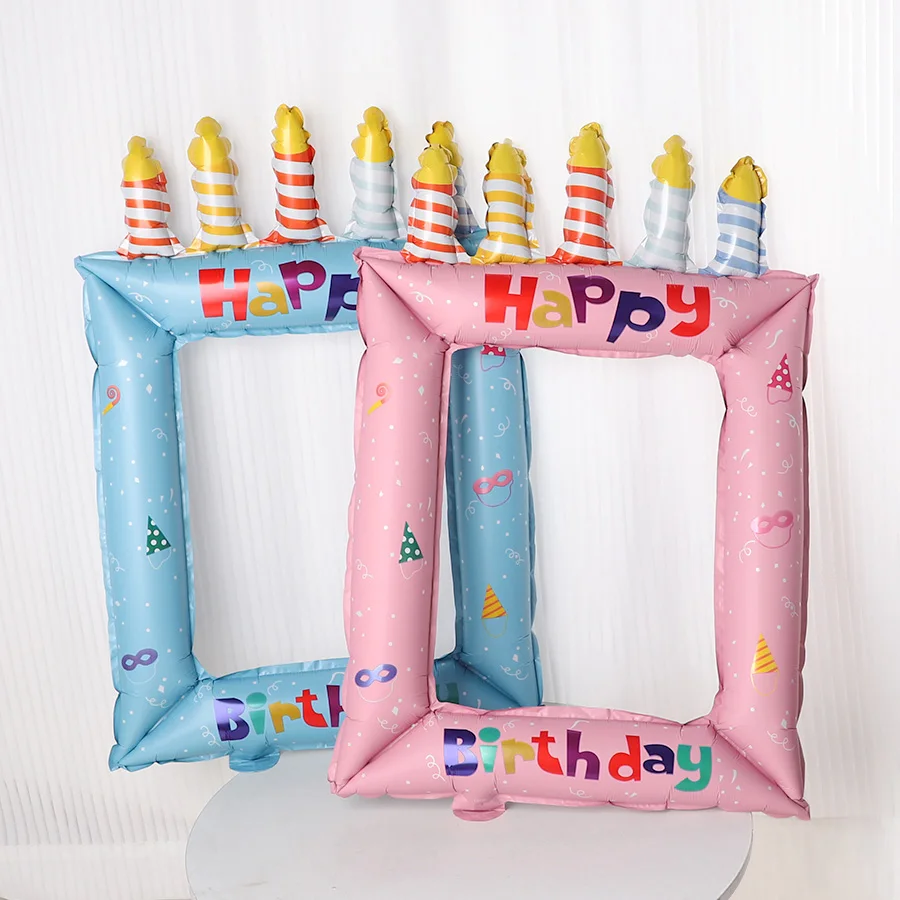 1/2pcs Blue Pink Birthday Phot - огляд і ціна Confetti Balloon Set