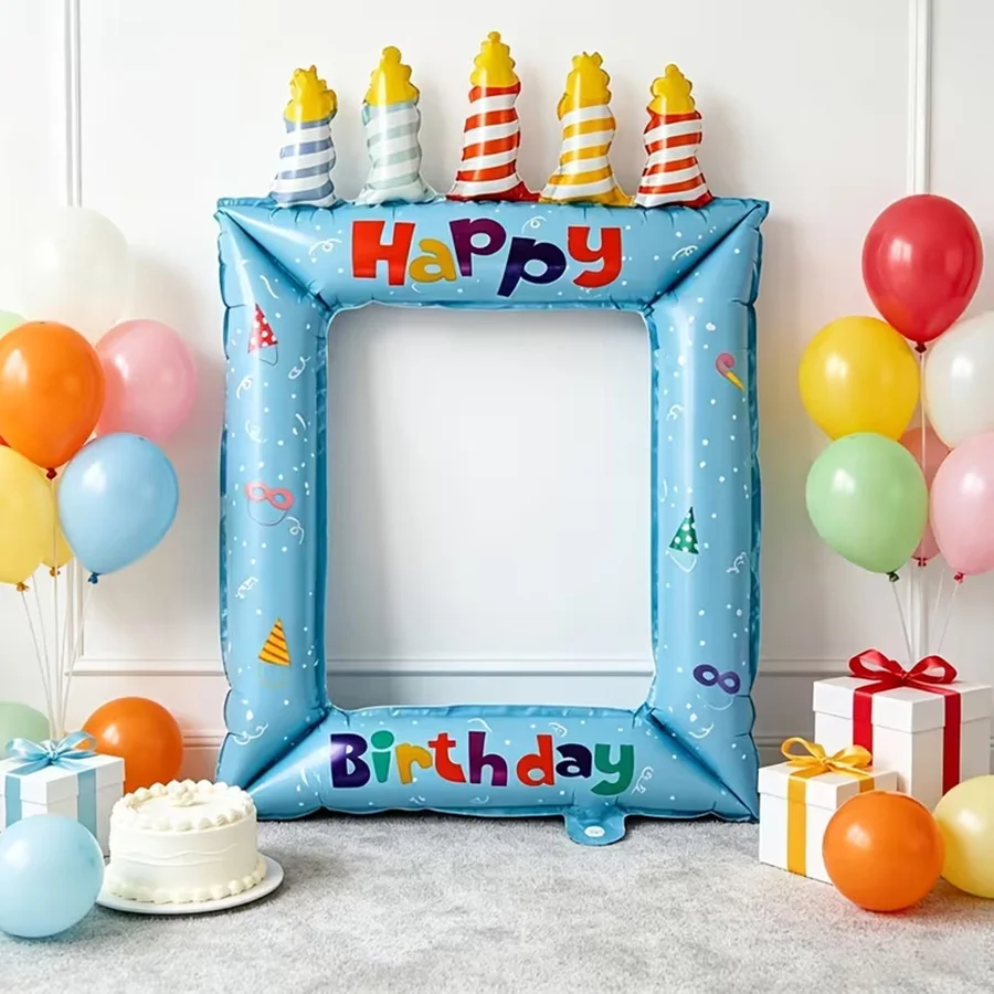 1/2pcs Blue Pink Birthday Phot - огляд і ціна Confetti Balloon Set