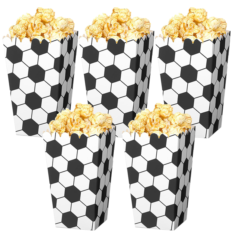 6/18Pcs  Football Popcorn Boxe - огляд і ціна Wedding Event Supply