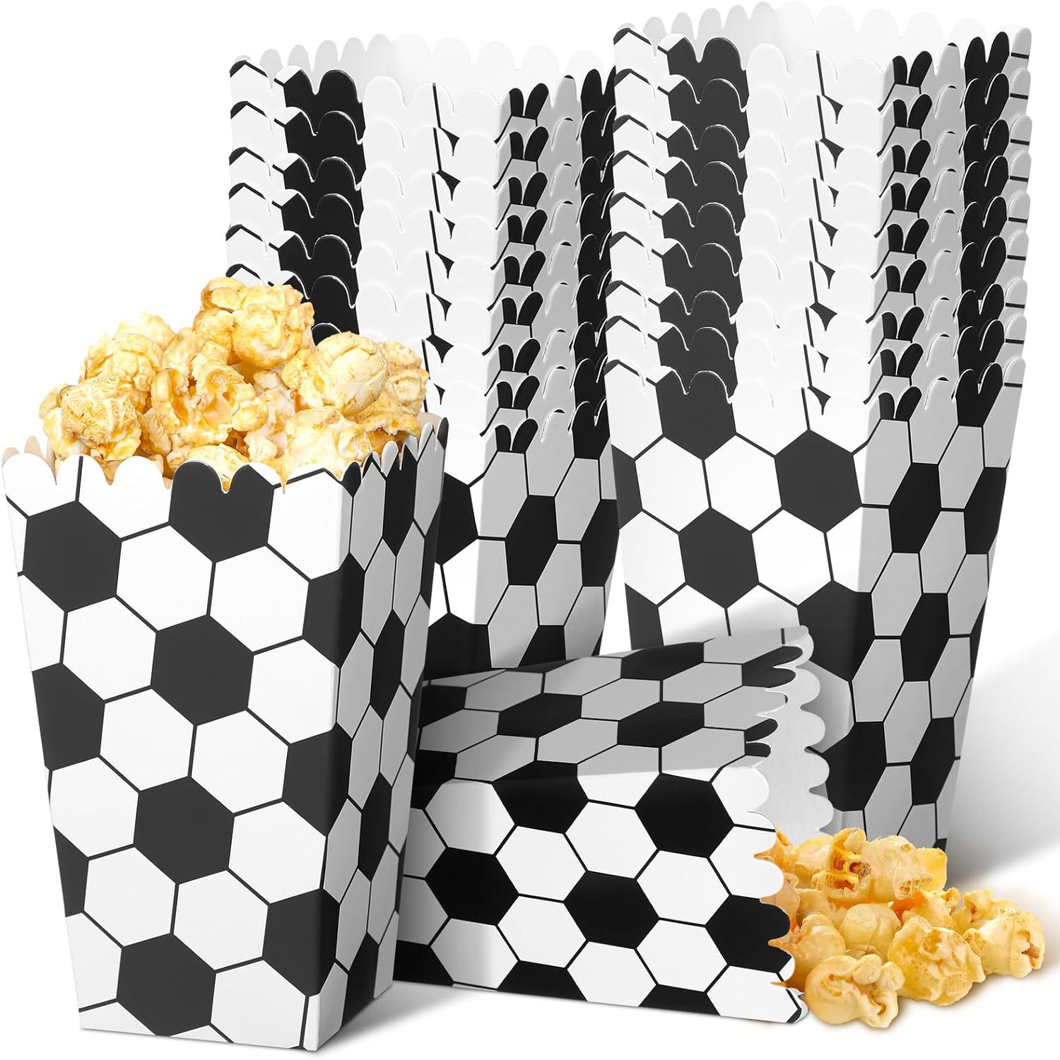 6/18Pcs  Football Popcorn Boxe - огляд і ціна Wedding Event Supply