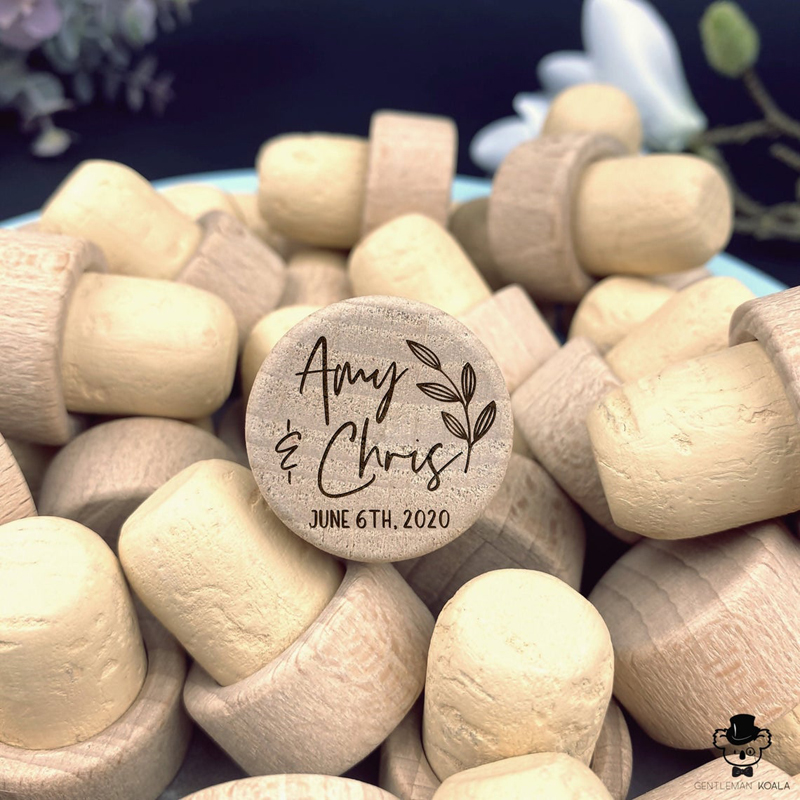 Customized Wood Wine Stopper W - огляд і ціна Wedding Supply List