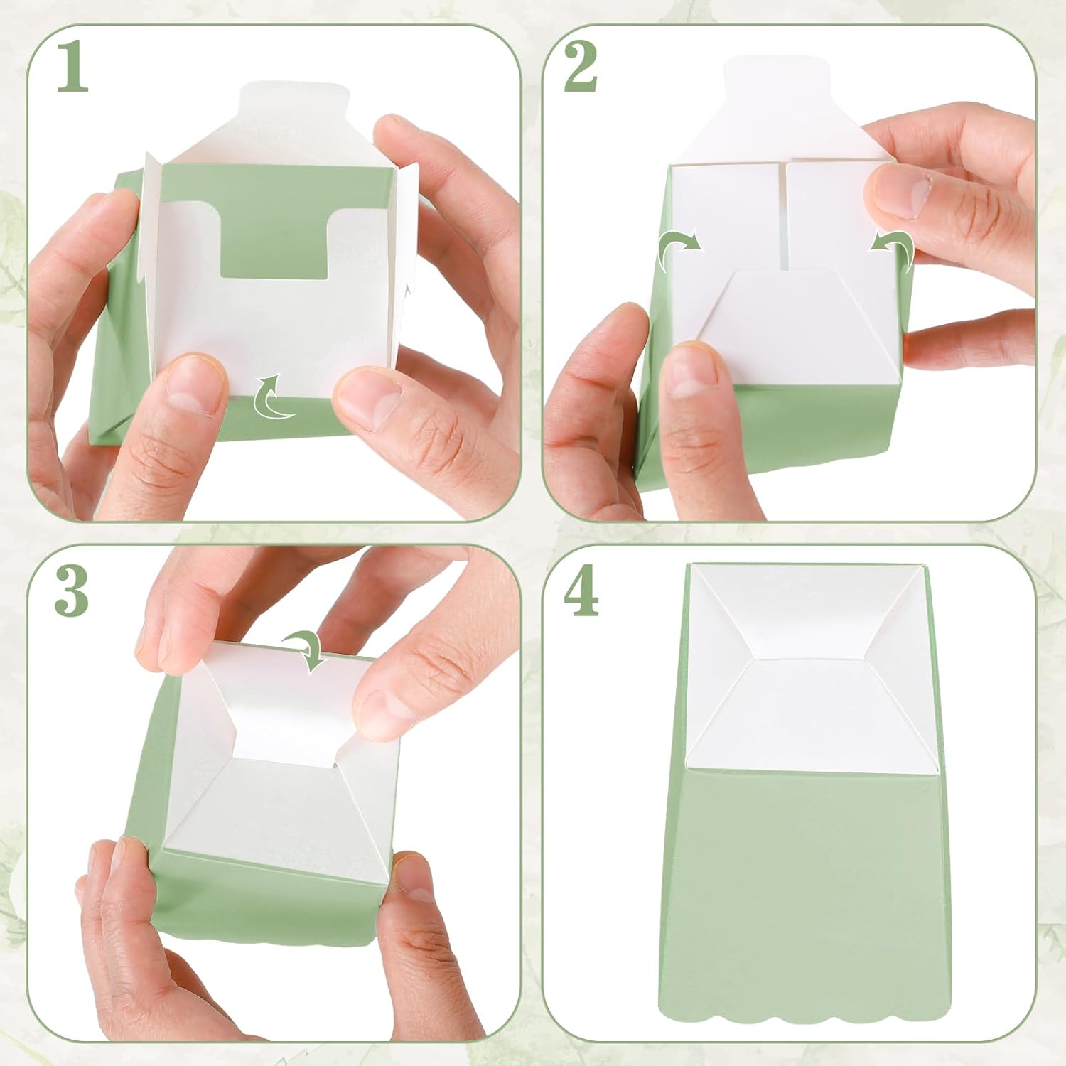 12 pcs  Sage Green Mini Popcor - огляд і ціна Wedding Favor Box