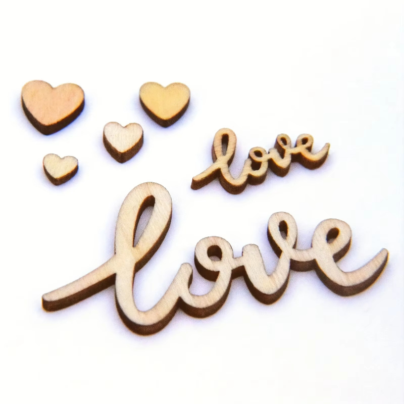 Box Set Of 120pcs Wooden Love  - огляд і ціна Wedding Ceremony Supply