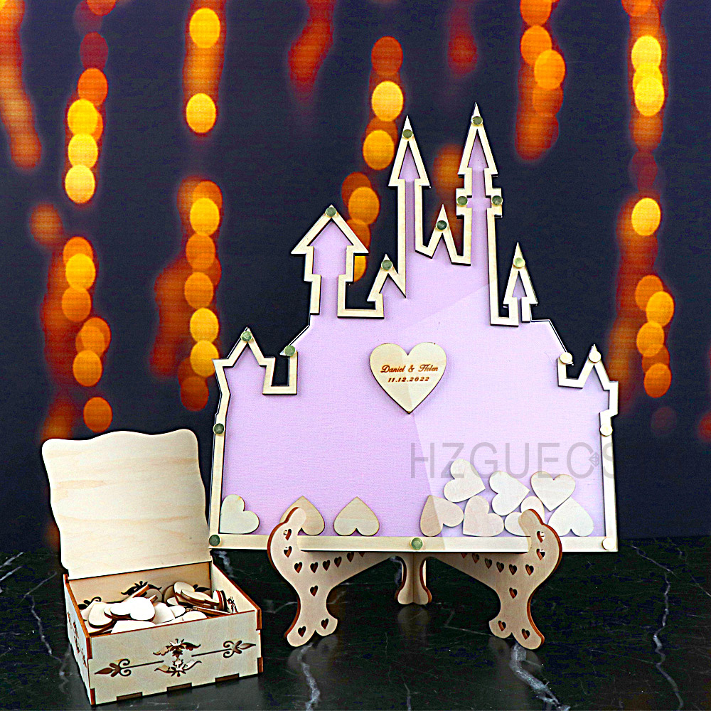 Personalized  Castle Guest Boo - огляд і ціна Wedding Favor Box