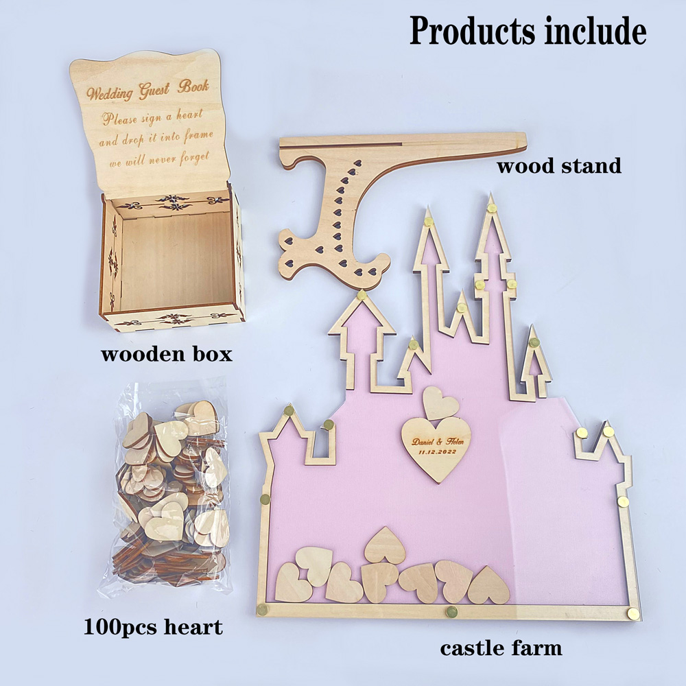 Personalized  Castle Guest Boo - огляд і ціна Wedding Favor Box