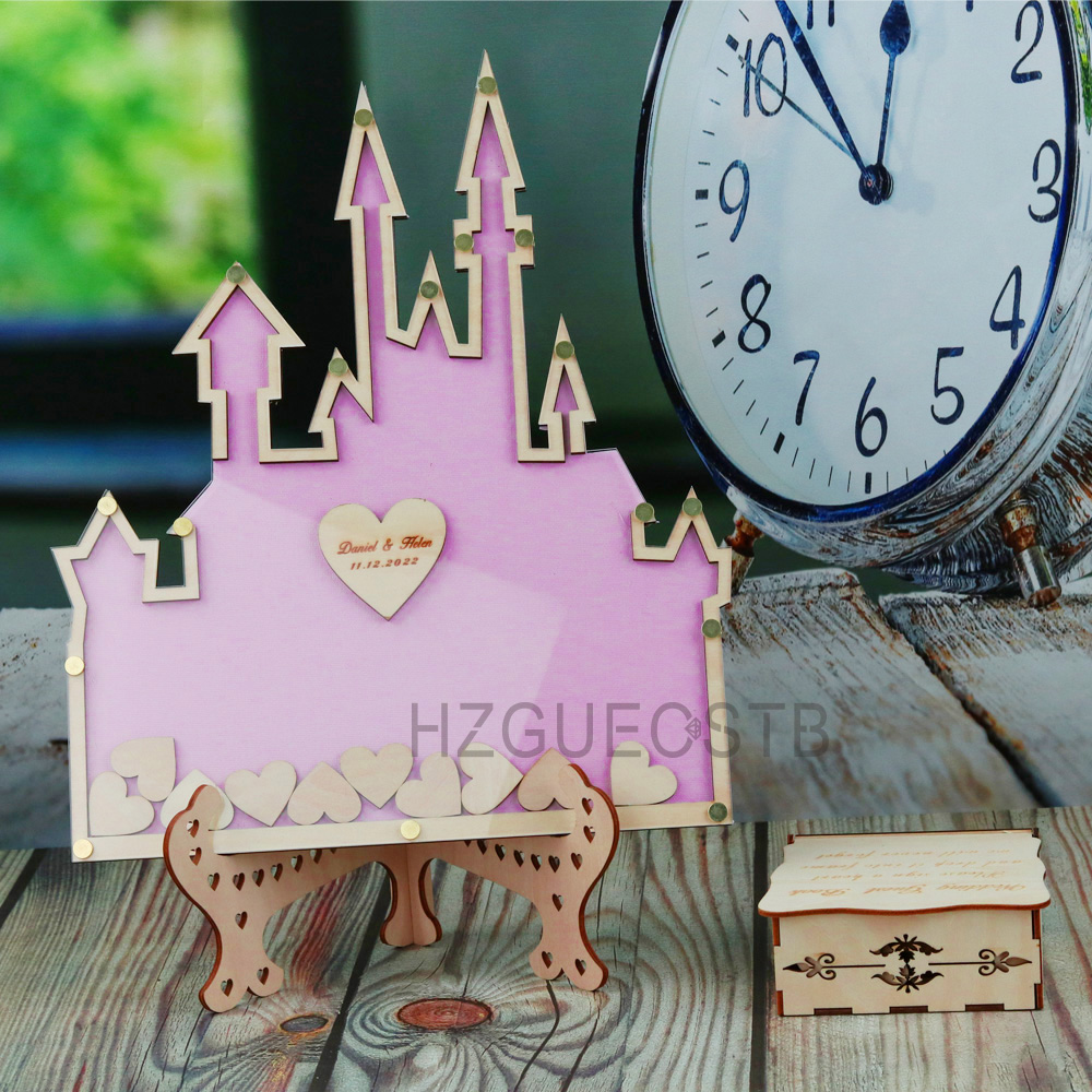 Personalized  Castle Guest Boo - огляд і ціна Wedding Favor Box