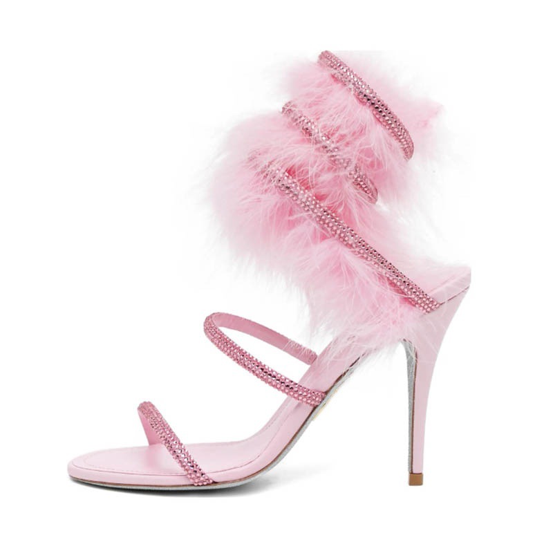 Pink fur ankle warp crystal hi - огляд і ціна Wedding Super