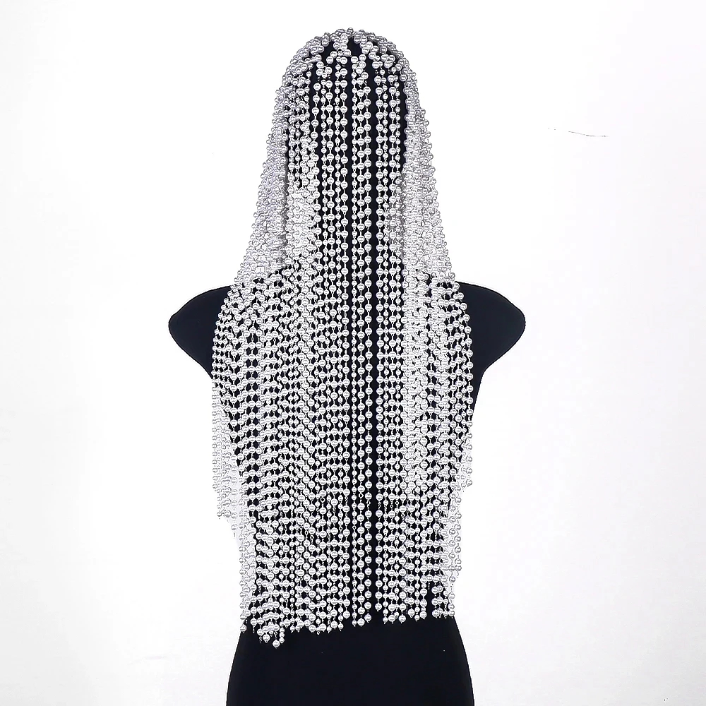 Fashion Pearl Tassel Headpiece - огляд і ціна Indian Wedding Supply