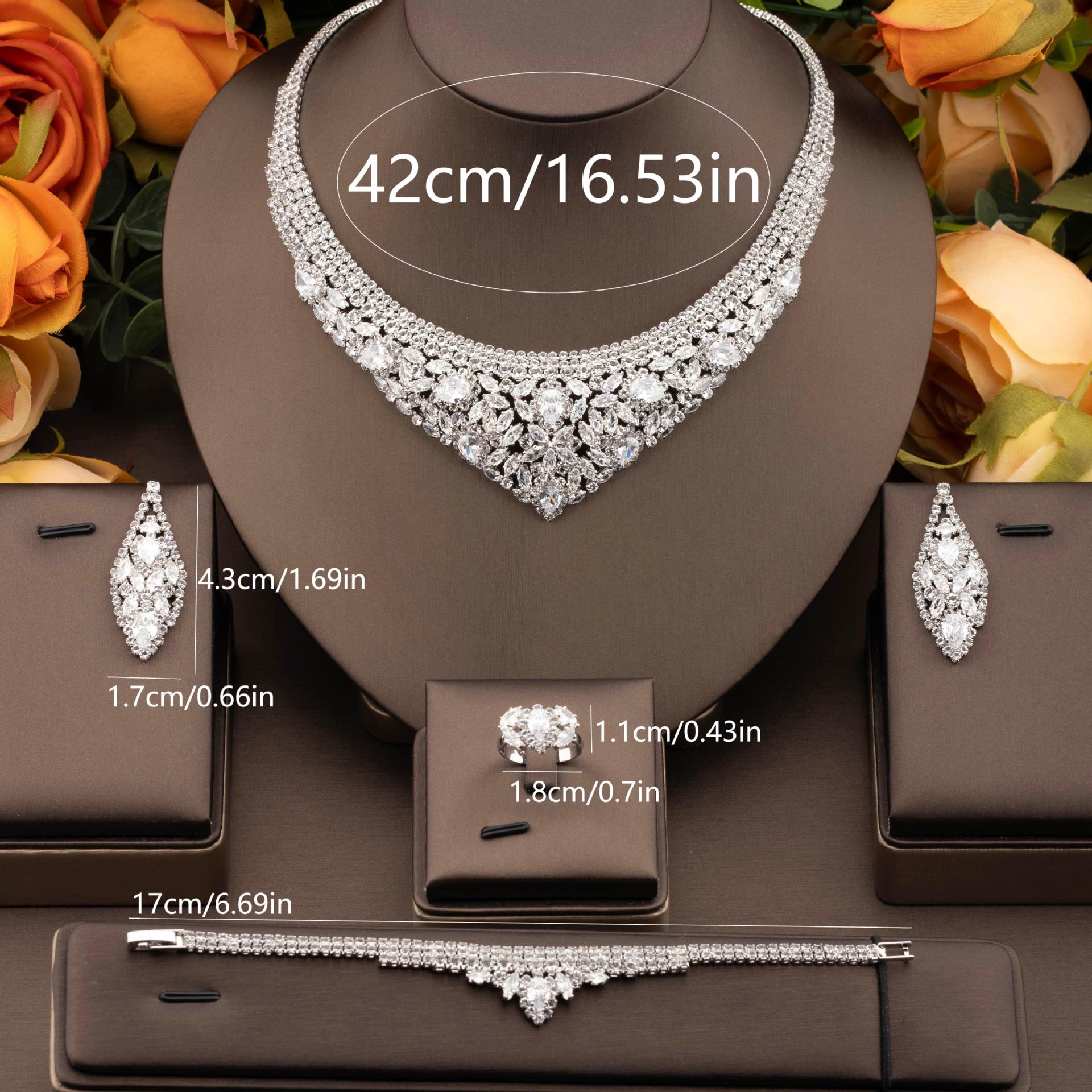 4-Piece Bridal Jewelry Sets Wo - огляд і ціна Indian Wedding Supply