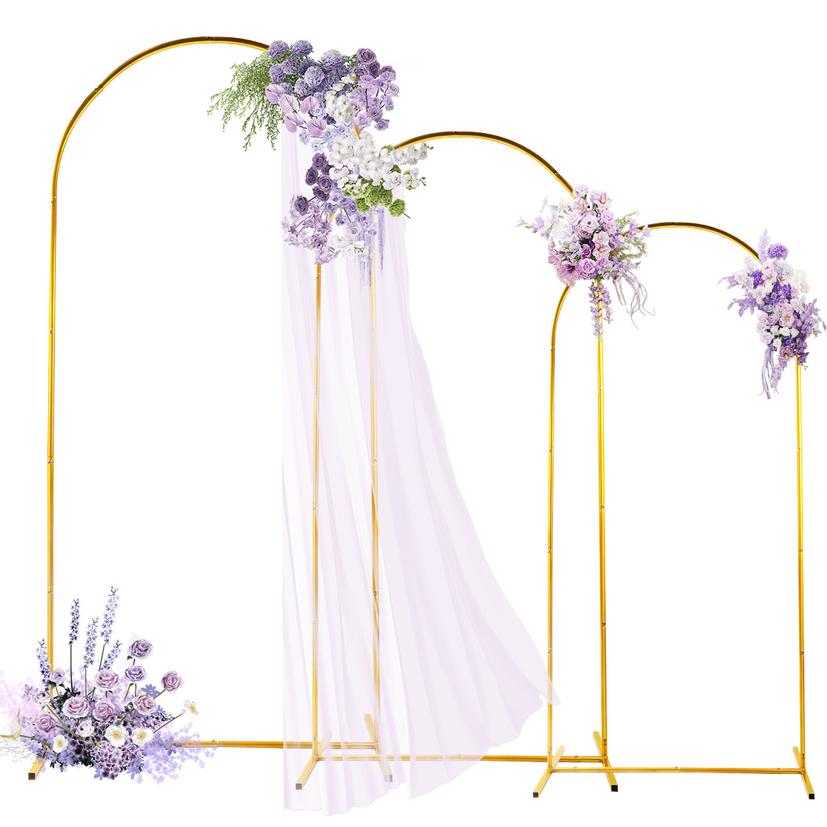 3Pack Golden Metal Arch Kits,  - огляд і ціна Confetti Balloon Set