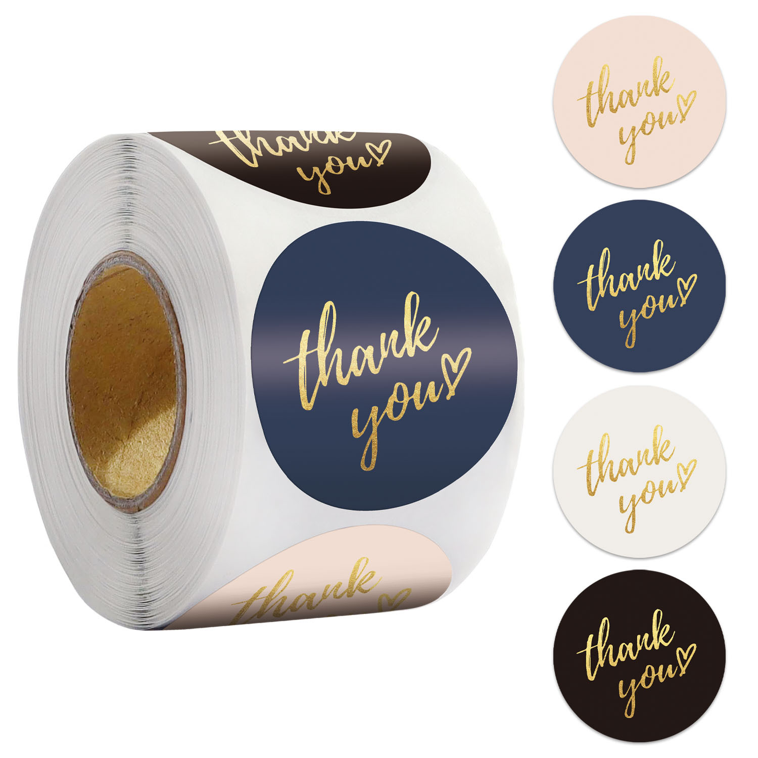 50-500pcs 1inch Blue Thank You - огляд і ціна Wedding Sutra