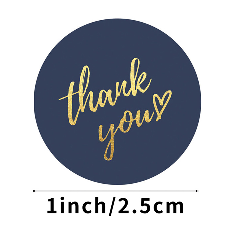 50-500pcs 1inch Blue Thank You - огляд і ціна Wedding Sutra