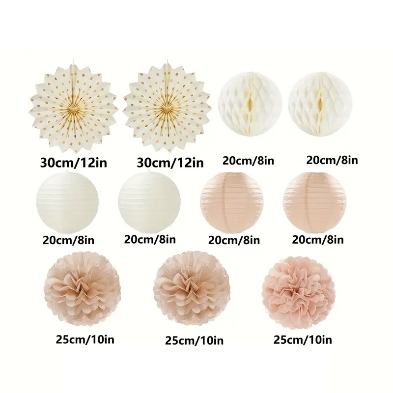 11Pcs Champagne Gold and Beige - огляд і ціна Wedding Ceremony Supply