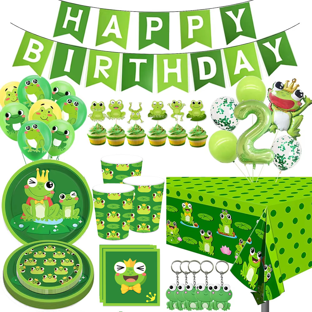 Frog Birthday Party Decoration - огляд і ціна Confetti Balloon Set